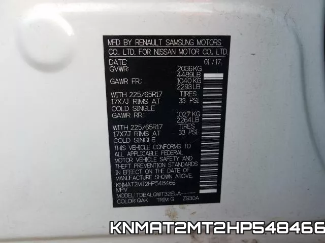KNMAT2MT2HP548466 фото 2