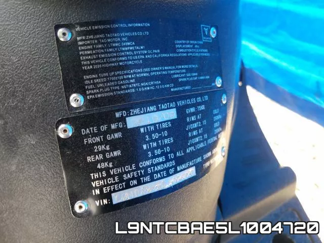 L9NTCBAE5L1004720 фото 2