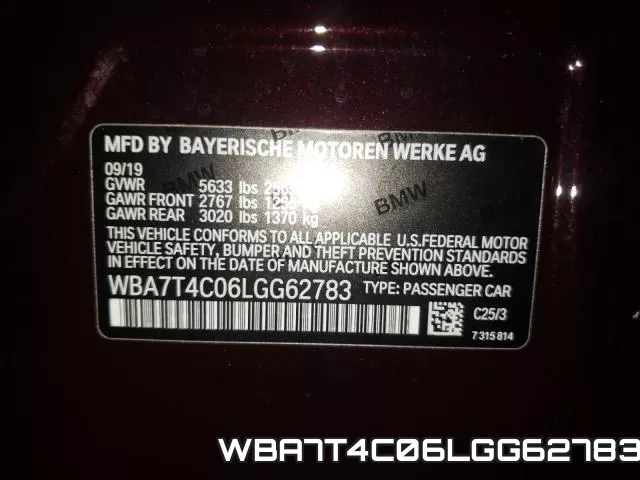 WBA7T4C06LGG62783 фото 2