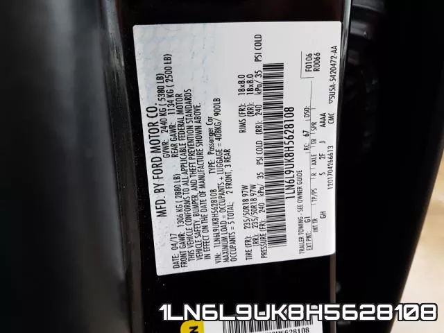 1LN6L9UK8H5628108 фото 2