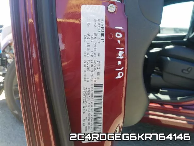 2C4RDGEG6KR764146 фото 2