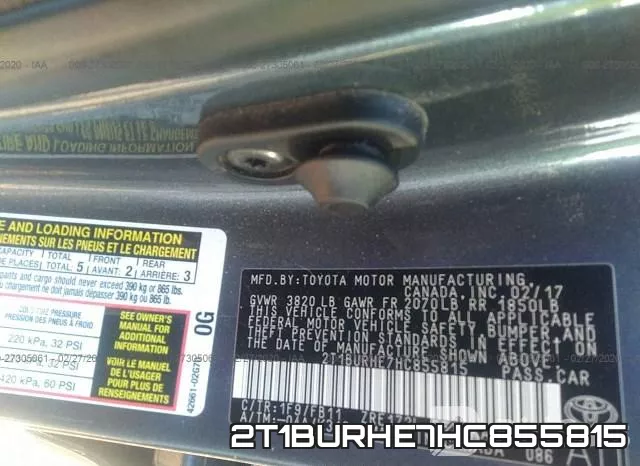 2T1BURHE7HC855815 фото 10