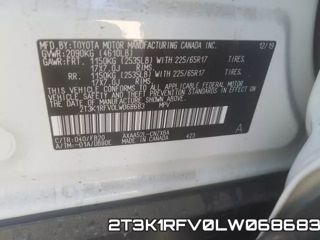 2T3K1RFV0LW068683 фото 2