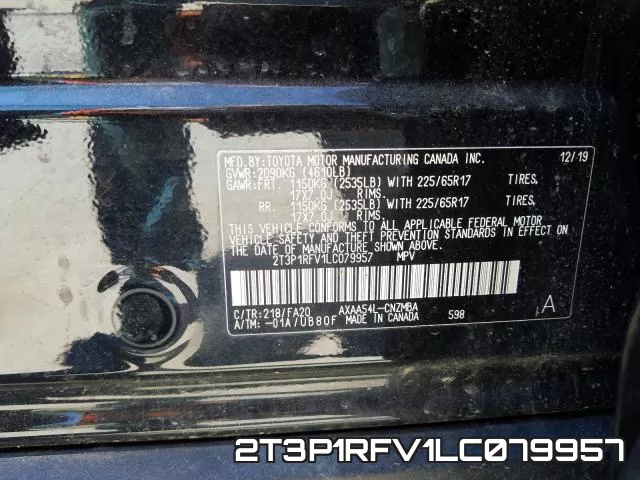 2T3P1RFV1LC079957 фото 2