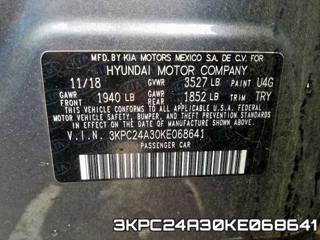 3KPC24A30KE068641 фото 2