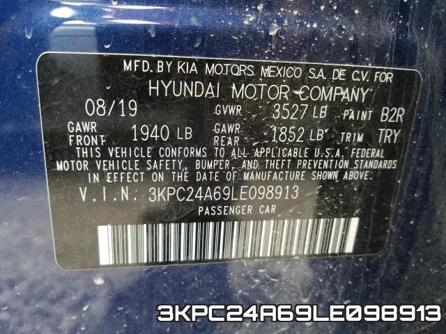 3KPC24A69LE098913 фото 2