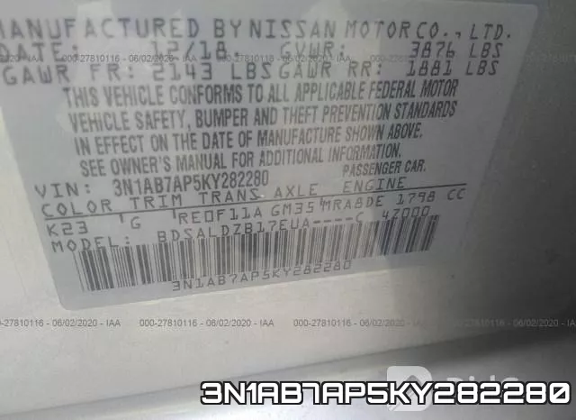 3N1AB7AP5KY282280 фото 10