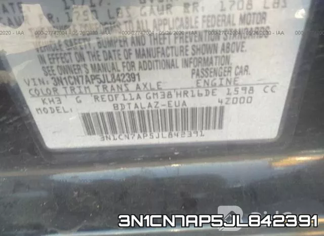 3N1CN7AP5JL842391 фото 9