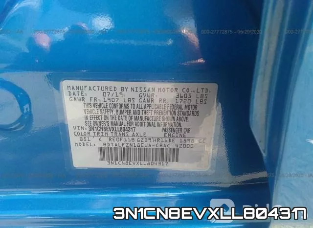 3N1CN8EVXLL804317 фото 10
