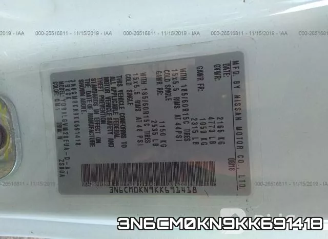 3N6CM0KN9KK691418 фото 10