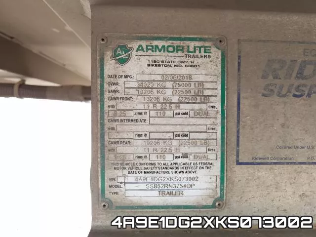 4A9E1DG2XKS073002 фото 2