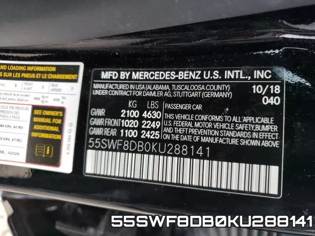 55SWF8DB0KU288141 фото 2