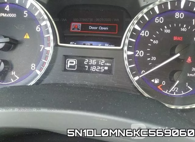 5N1DL0MN6KC569060 фото 8