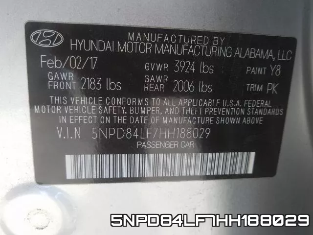 5NPD84LF7HH188029 фото 2