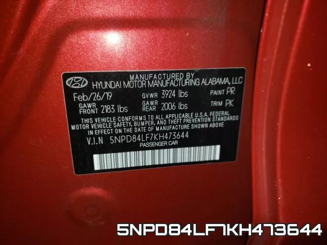 5NPD84LF7KH473644 фото 2