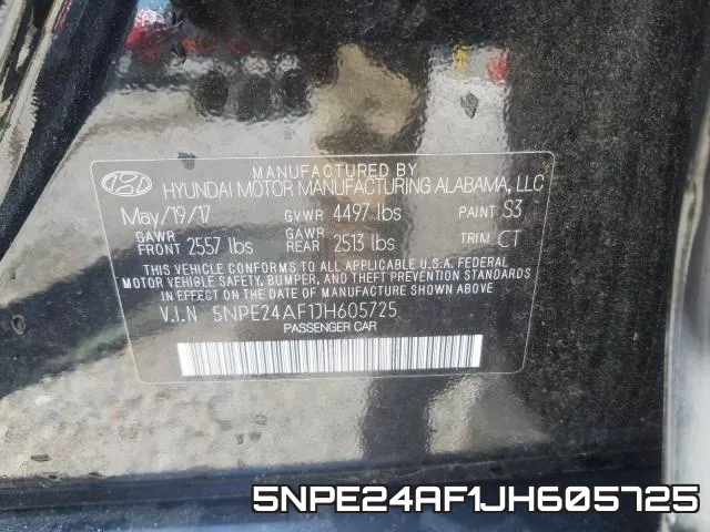 5NPE24AF1JH605725 фото 2