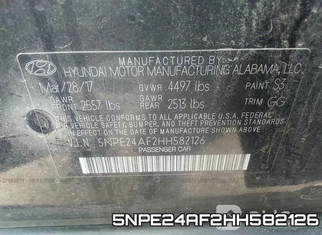 5NPE24AF2HH582126 фото 10