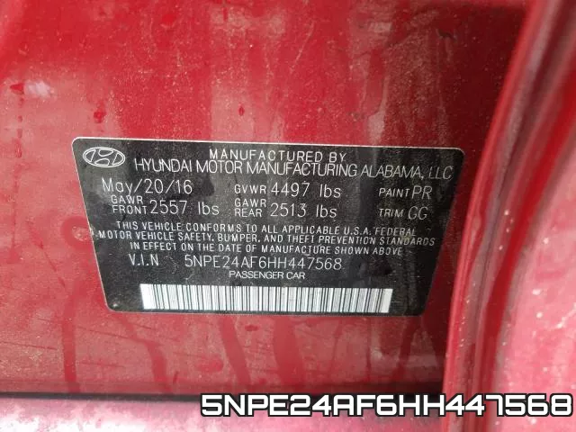5NPE24AF6HH447568 фото 2