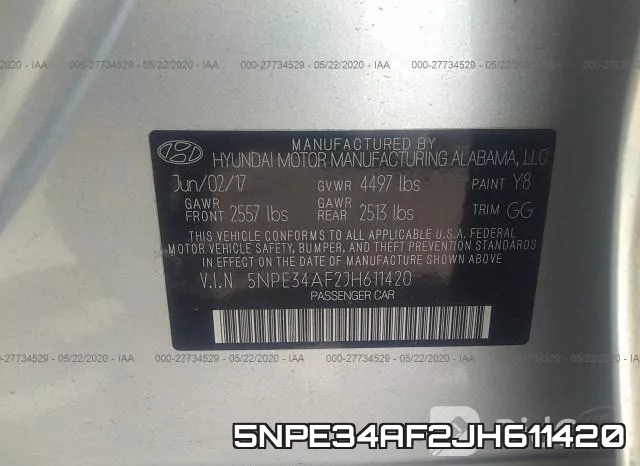 5NPE34AF2JH611420 фото 10