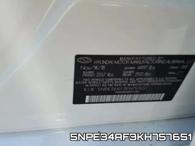 5NPE34AF3KH757651 фото 2