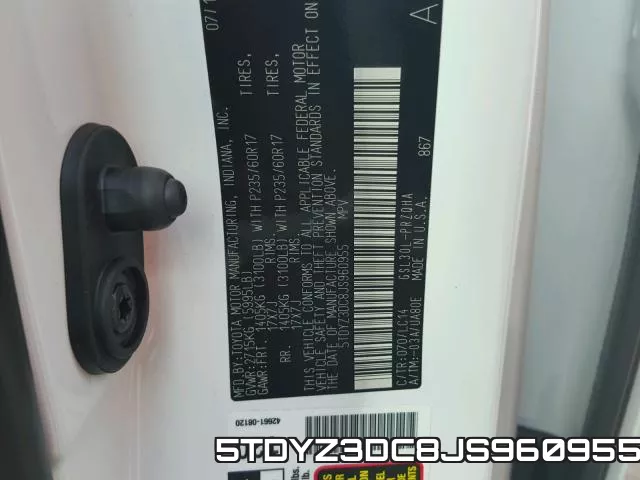 5TDYZ3DC8JS960955 фото 2