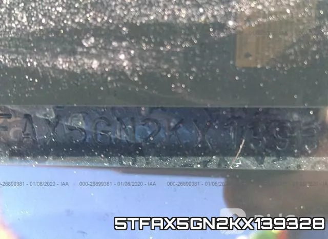 5TFAX5GN2KX139328 фото 10
