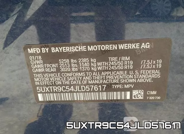 5UXTR9C54JLD57617 фото 10
