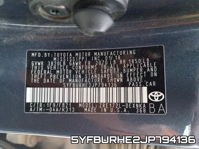 5YFBURHE2JP794136 фото 2