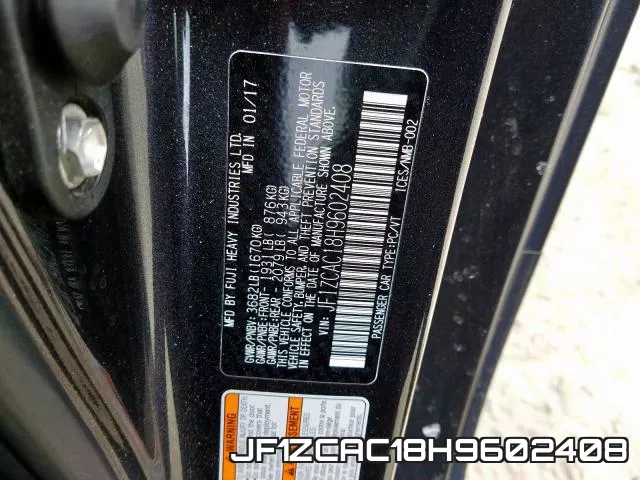 JF1ZCAC18H9602408 фото 2
