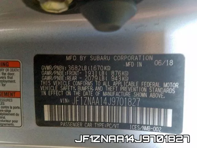 JF1ZNAA14J9701827 фото 2