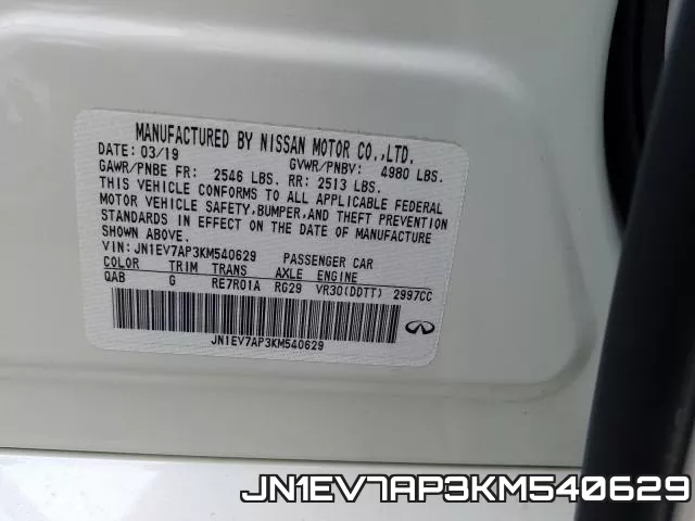 JN1EV7AP3KM540629 фото 2
