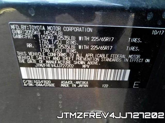 JTMZFREV4JJ727202 фото 2
