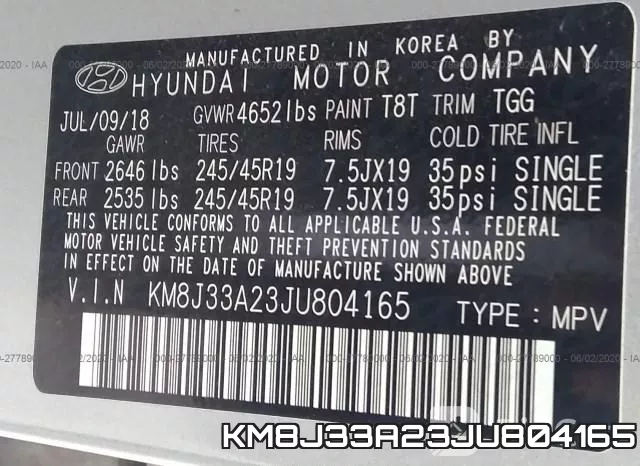 KM8J33A23JU804165 фото 10