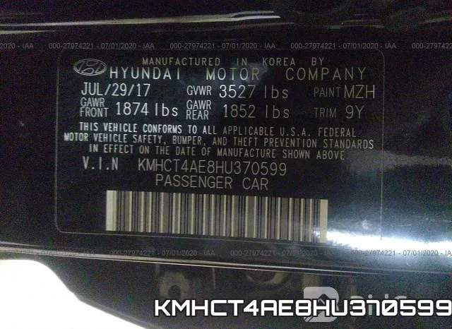 KMHCT4AE8HU370599 фото 10