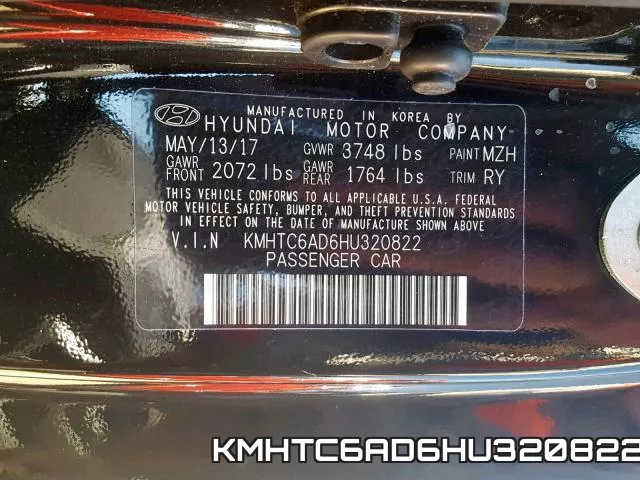 KMHTC6AD6HU320822 фото 2
