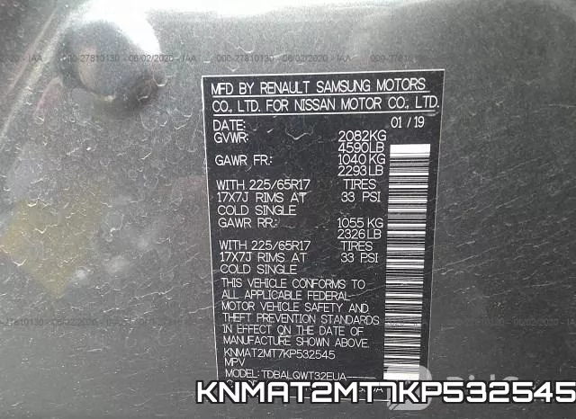 KNMAT2MT7KP532545 фото 10