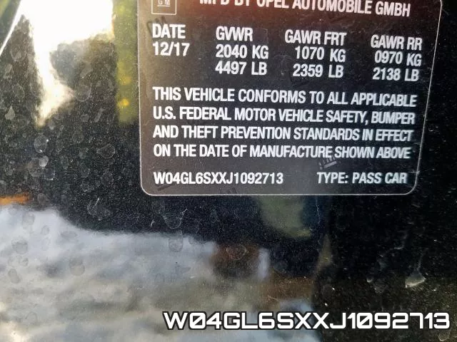W04GL6SXXJ1092713 фото 2