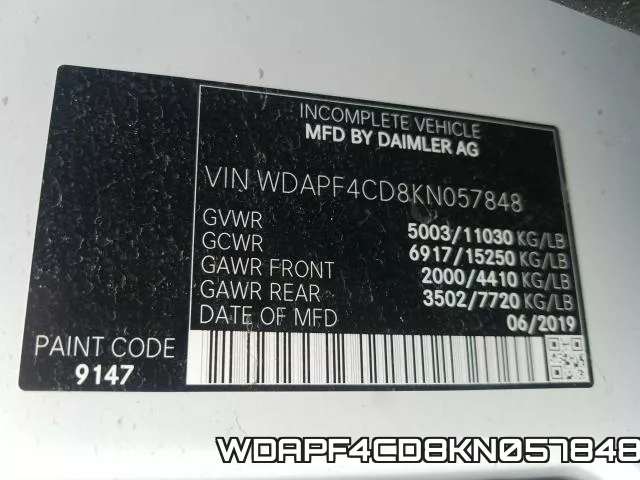 WDAPF4CD8KN057848 фото 2