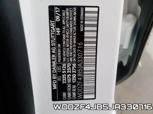 WDDZF4JB5JA330716 фото 2