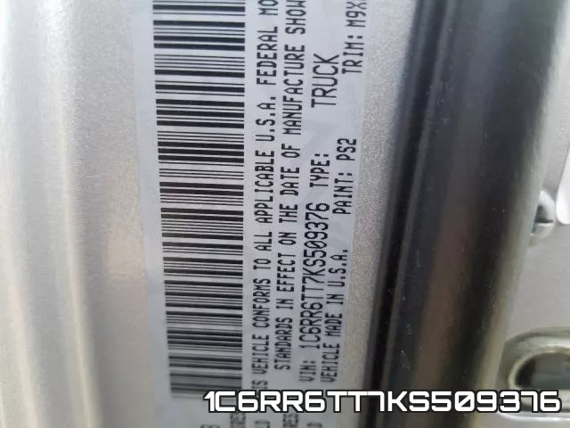 1C6RR6TT7KS509376 фото 2