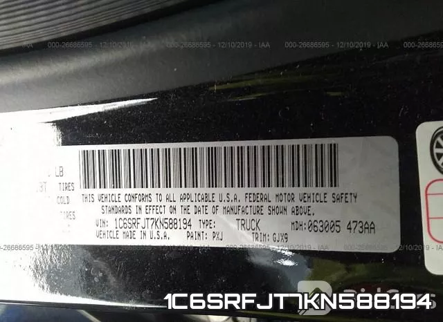 1C6SRFJT7KN588194 фото 10