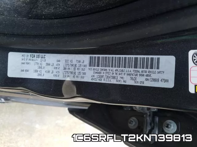 1C6SRFLT2KN739813 фото 2