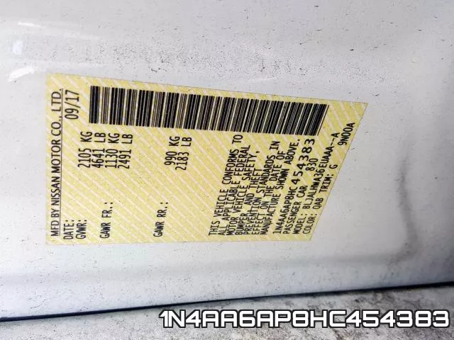 1N4AA6AP8HC454383 фото 2