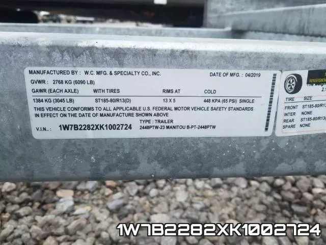 1W7B2282XK1002724 фото 2