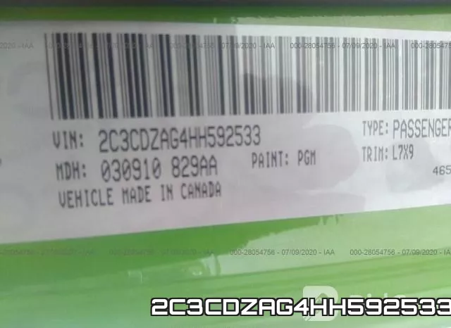 2C3CDZAG4HH592533 фото 10