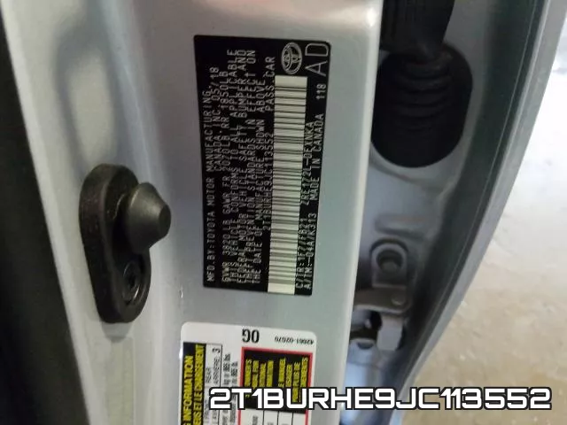 2T1BURHE9JC113552 фото 2