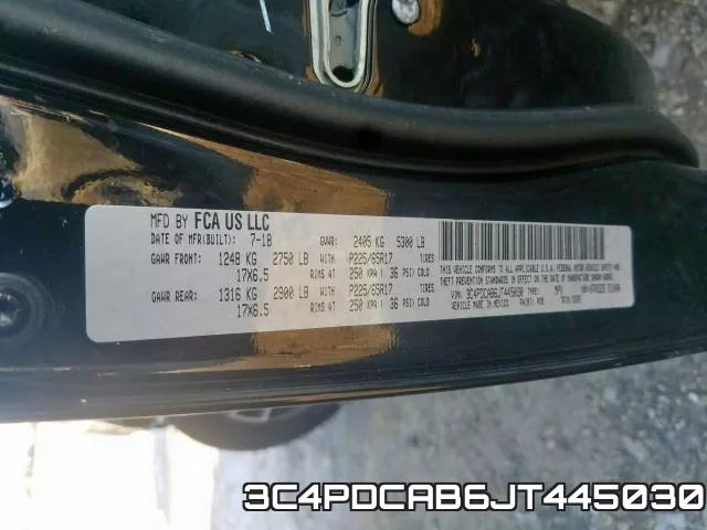 3C4PDCAB6JT445030 фото 2