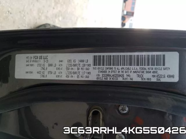 3C63RRHL4KG550426 фото 2