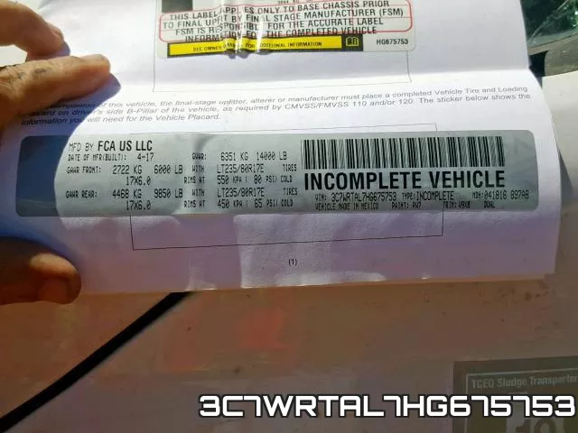 3C7WRTAL7HG675753 фото 2
