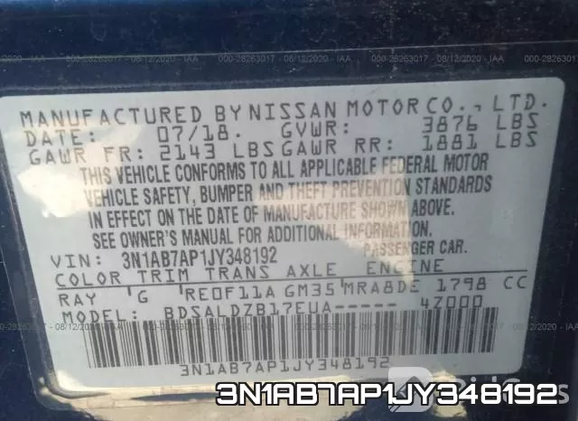 3N1AB7AP1JY348192 фото 10